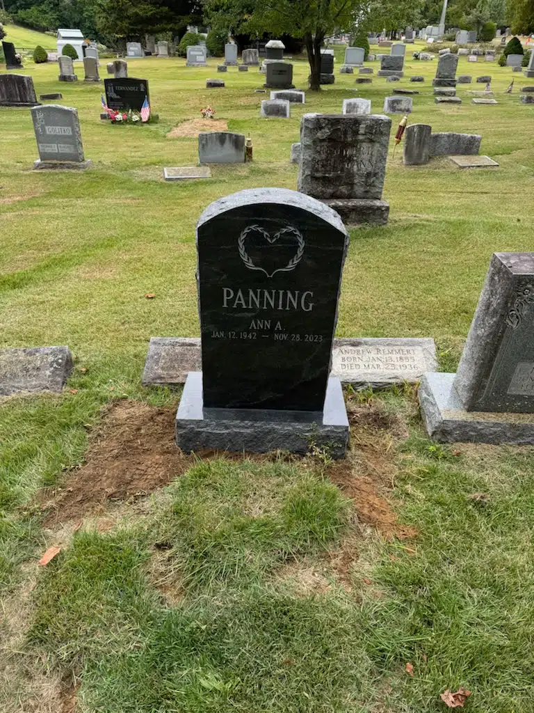 Granite Slant Headstone hand-carved by Slant Headstone Guide in NJ — image 2