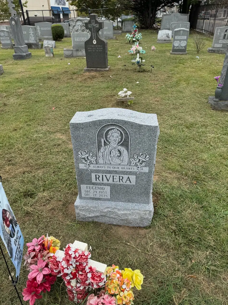 Granite Slant Headstone hand-carved by Slant Headstone Guide in NJ — image 4